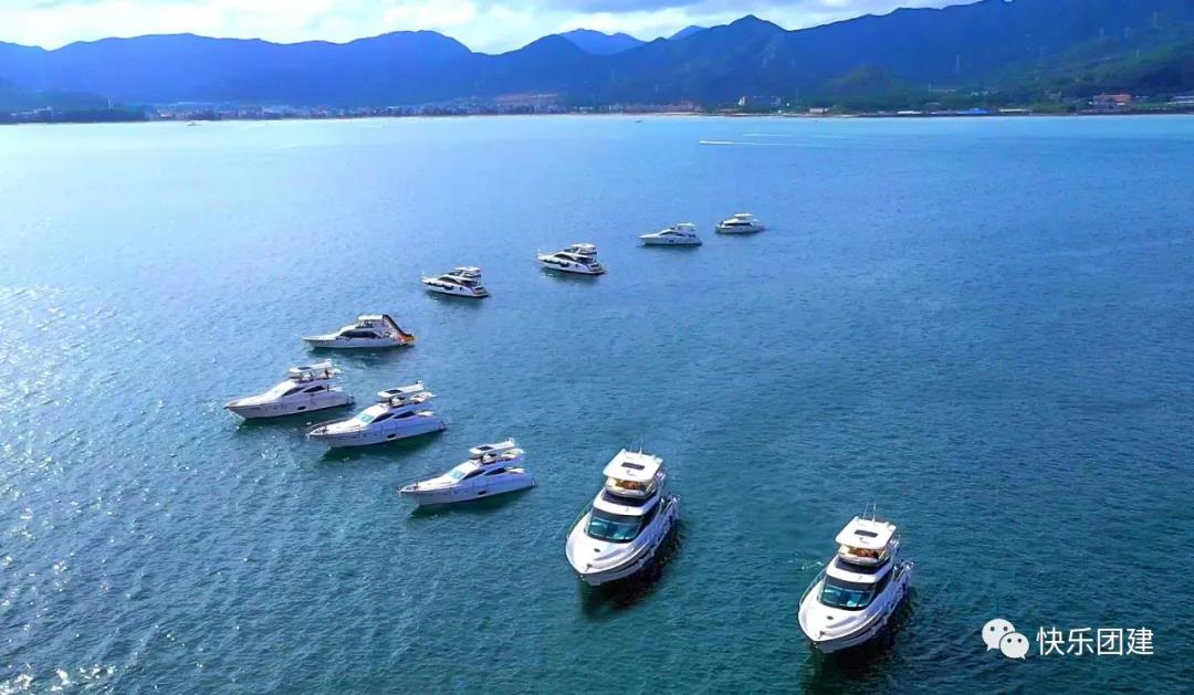 14艘游艇艦隊(duì)海上巡航火力全開